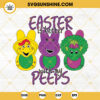 Barney And Friends Easter SVG, Easter Is Better With My Peeps SVG, Baby Bop Easter Bunny SVG, Dinosaur Easter SVG PNG DXF EPS