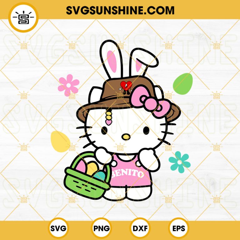 Benito Hello Kitty Easter SVG, Hello Kitty Easter SVG, Easter Eggs SVG