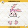 Bunny Split Monogram PNG, Cute Easter Bunny PNG Sublimation Digital Download