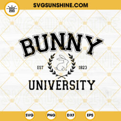 Bunny University SVG, Funny Easter SVG PNG DXF EPS Files For Cricut