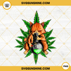 Cat Smoking Cannabis PNG, Stoner Animal PNG, Marijuana PNG