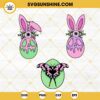 Creepy Easter Eggs SVG Bundle, Pastel Goth SVG, Happy Easter Horror SVG PNG DXF EPS Cut Files