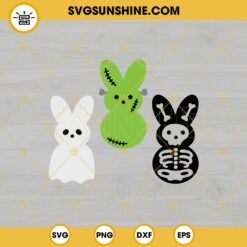 Creepy Peeps SVG, Easter Bunny SVG, Cute Horror Easter SVG PNG DXF EPS
