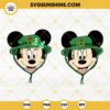 Disney Mouse Head St Patricks Day SVG, Mickey Minnie Bad Bunny Hat Shamrock SVG PNG DXF EPS