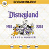 Disneyland 100 Years Of Wonder SVG, Disney 100th Anniversary SVG, Disney Family Trip SVG, Mickey And Friends SVG PNG DXF EPS