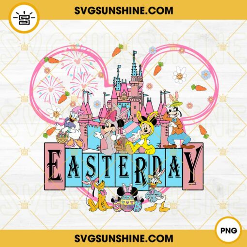 Disney World Easter Day PNG, Mickey Mouse Universe Easter Bunny PNG, Disney Family Easter Vacation PNG