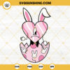 Easter Bad Bunny Heart SVG, Easter Eggs SVG, Easter Benito SVG, Bad Bunny Easter SVG PNG DXF EPS