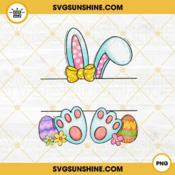 Easter Bunny Monogram PNG, Easter Eggs PNG, Cute Easter PNG Designs