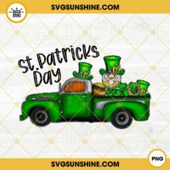 Gnome With Lucky Green Truck PNG, St Patricks Day PNG Digital File