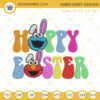 Happy Easter Sesame Street Embroidery Designs, Elmo Bunny Easter Embroidery Files