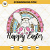 Happy Easter Rainbow SVG, Easter Bunny SVG, Leopard Cheetah Print SVG, Cute Easter SVG PNG DXF EPS