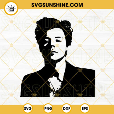 Harry Styles Portrait SVG, English Singer SVG PNG DXF EPS Cut Files