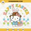 Happy Easter SVG, Hello Kitty Bad Bunny SVG, Retro Groovy Easter SVG, Kawaii Cat Easter SVG PNG DXF EPS