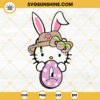 Hello Kitty Bad Bunny Easter Egg SVG, Easter Eggs SVG, Kitty Happy Easter SVG PNG DXF EPS Cut Files