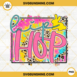 Hip hop Easter PNG, Easter Day PNG, Leopard Tie Dye Frame PNG, Cute Easter Bunny PNG Designs Download