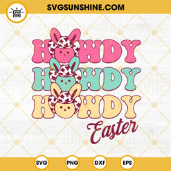 Howdy Easter SVG, Bunny Cowboy Hat SVG, Western SVG, Funny Easter SVG PNG DXF EPS Cut Files