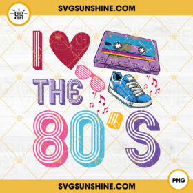 I Love The 80s PNG, Cassette Tape PNG, Retro Birthday PNG, Vintage PNG