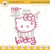 Hello Kitty Embroidery Design, Kitty White Embroidery File