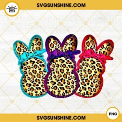 Leopard Peeps With Bandana PNG, Peep Girl PNG, Happy Easter Bunny PNG Digital Files