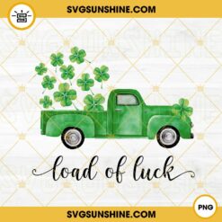 Load Of Luck Truck PNG, Watercolor Shamrock Truck PNG, St Patrick's Day PNG Digital Download