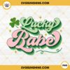 Lucky Babe PNG, Green Lucky PNG, Retro PNG, St Patricks Day Girl PNG Digital File