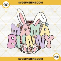 Mama Bunny PNG, Leopard Easter Mom PNG, Cute Rabbit PNG, Happy Easter Day PNG Design