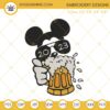 Mickey Drink Beer Embroidery Designs, 2023 Disney Vacation Embroidery Files