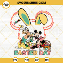Mickey And Friends Easter Day 2023 SVG, Magical Eggs SVG, Mouse Ears SVG, Easter Bunny SVG PNG DXF EPS