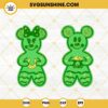Mickey Minnie St Patricks Gingerbread SVG, Shamrock SVG, Disney Lucky Green SVG PNG DXF EPS Files