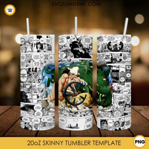 Usopp 20oz Skinny Tumbler Template PNG, One Piece Skinny Tumbler Design PNG