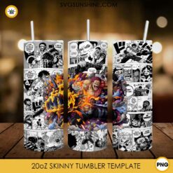 Charlotte Katakuri 20oz Skinny Tumbler Template PNG, One Piece Skinny Tumbler Design PNG