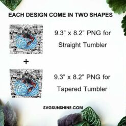 Jinbe 20oz Skinny Tumbler Template PNG, One Piece Skinny Tumbler Design PNG