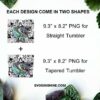Mihawk Dracule 20oz Skinny Tumbler Template PNG, One Piece Skinny Tumbler Design PNG