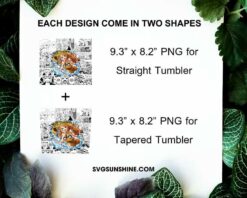 Nami 20oz Skinny Tumbler Template PNG, One Piece Skinny Tumbler Design PNG
