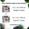 Nezuko 20oz Skinny Tumbler Template PNG, Demon Slayer Skinny Tumbler Design PNG