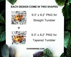 Portgas D Ace 20oz Skinny Tumbler Template PNG, One Piece Skinny Tumbler Design PNG