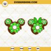 Mouse Ears Green Donut SVG Bundle, Mickey Minnie SVG, Mouse Lucky Clover SVG, St Patricks Day Food SVG PNG DXF EPS Silhouette