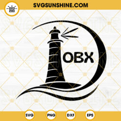 OBX SVG, Lighthouse SVG, Summer Beach SVG, Outer Banks SVG PNG DXF EPS
