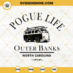 Pogue Life Outer Banks SVG, Outer Banks PNG, OBX PNG, OBX SVG, Surf Van SVG, Retro Vintage SVG