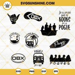 Outer Banks Pogue Life SVG Bundle, Hippie Van SVG, Summer Time SVG PNG DXF EPS