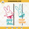 Peep Show SVG Bundle, Bunny Pole Dancing SVG, Funny Adult Easter SVG PNG DXF EPS