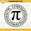 Pi Logo SVG, 3 14 Number SVG, Mathematics SVG, Pi Day SVG PNG DXF EPS Cut Files