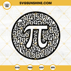 Pi Symbol SVG, Math Logo SVG, 3 14 Number SVG, Happy Pi Day SVG PNG DXF EPS Files