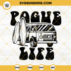 Pogue Life Vintage Van SVG, Summer SVG, Beach Life SVG, Outer Banks SVG PNG DXF EPS Cut Files