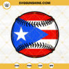 Puerto Rico Baseball Ball SVG, PR Baseball Team SVG, 2023 World Baseball Classic SVG PNG DXF EPS
