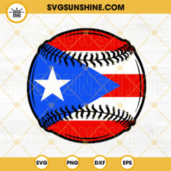 Puerto Rico Baseball Ball SVG, PR Baseball Team SVG, 2023 World Baseball Classic SVG PNG DXF EPS