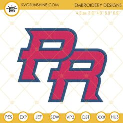 Puerto Rico Baseball Logo Machine Embroidery Design File