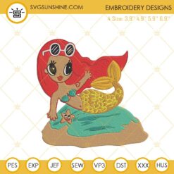 Karol G Little Mermaid Embroidery Design, Manana Sera Bonito Embroidery File
