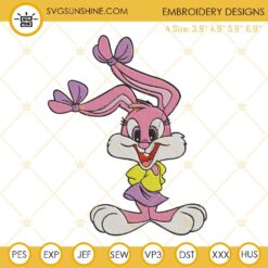 Baby Lola Bunny Embroidery Design, Baby Looney Tunes Embroidery File