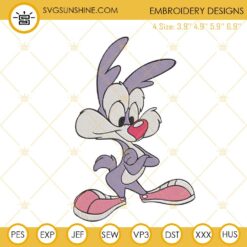 Calamity Coyote Embroidery Designs, Tiny Toon Adventures Characters Embroidery File Digital Download